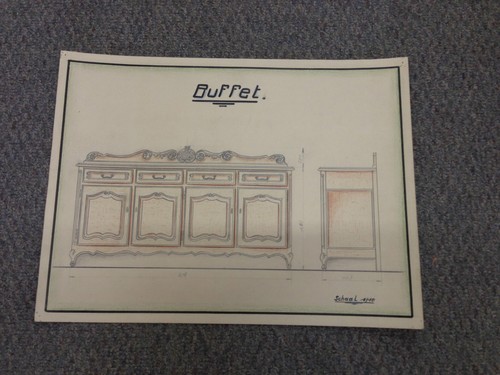 Scuola francese 1900 - 1900, buffet