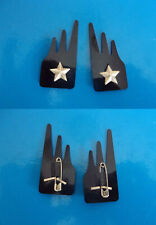 Mostrine ESERCITO CAVALLERIA REGGIMENTO SAVOIA celluloide stelle metallo a. 60 C