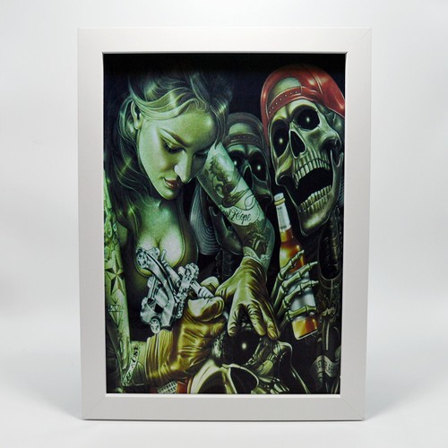Splendido poster arte teschio