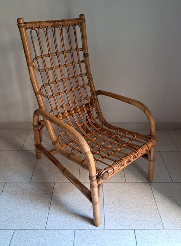 Anni poltrona bambù - '60,