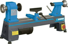 Tornio parallelo per legno tornitura precisione elettrico da banco Fervi 450 mm