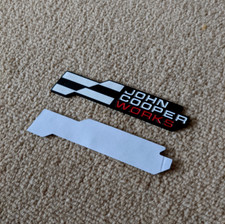 Distintivo posteriore grande rosso F54 MINI Cooper S nuovo JCW John Cooper funzionante 12,5 cm