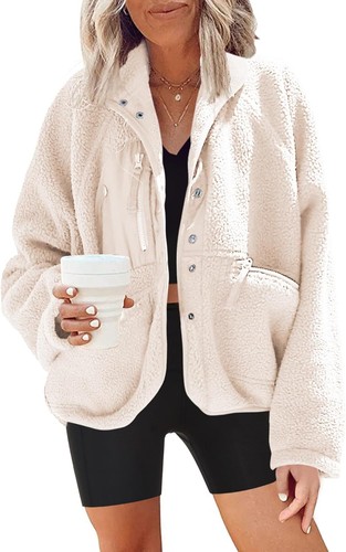 Giacca donna pile fuzzy - in,