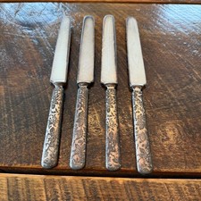 Antique Floral Silver Plate