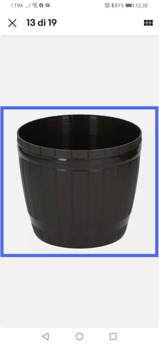 Vaso botte color legno 19x17 - a,