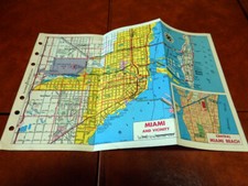 Filofax Miami Beach & Atlanta Map like new rare