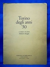 Torino degli anni '30. 12 tempere di Maneglia. Introduzione di GEC - 50 es. num.