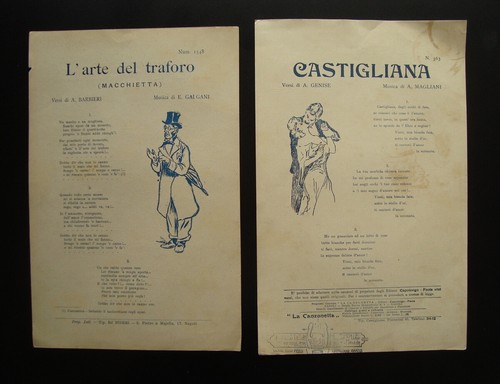 Due spartiti canzone - due,