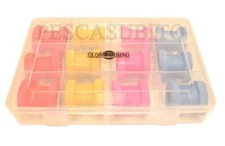 Scatola 12 Avvolgilenza da Pesca Avvolgilenze Porta Terminali finali Surfcasting