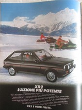 FORD FIESTA XR2  Pubblicita' ADVERTISING  Werbung ORIGINALE 1982