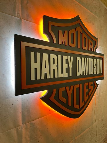 Harley davidson led sign - davidson,