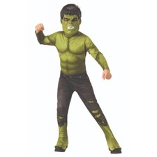 CARNEVALE HALLOWEEN VESTITO HULK ENDGAME COSTUME S / M / L  ORIGINALE MARVEL