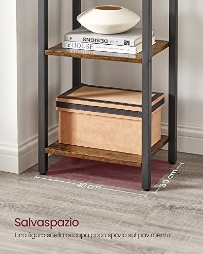 Vasagle scaffale ripiani - scaffale, 6