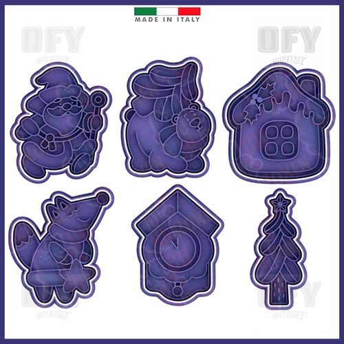 Set natale stampi - set,