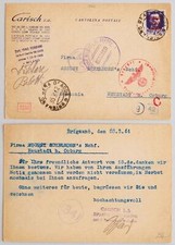 ITALIA 1944 RARA Carta Censore