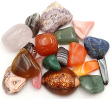 LOTTO PIETRE DURE NATURALI - 18 PEZZI - PESO GRAMMI 102.47