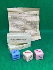 IL GIOCO DEL CALCIO CON DADI-RARO GIOCO SOCIETA' TASCABILE VINTAGE EPOCA