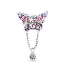 Charm Farfalla Rosa Pink -