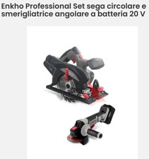 Enkho Professional sega circolare smerigliatrice angolare batteria 20v + Binario