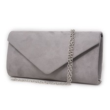 Pochette elegante grigia