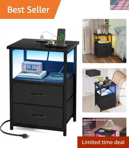 Comodino led multifunzione con - led,