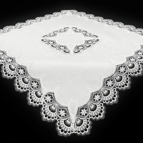 Tovaglia pizzo bianco - in,