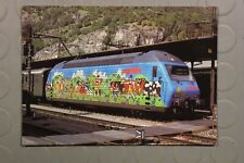 Cartolina Treni Locomotiva Elettrica Re 460 017-7 Pubblicità Marklin 1995 Briga