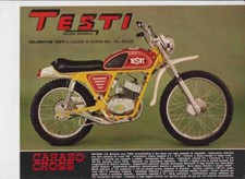 advertising Pubblicità MOTO TESTI CARABO CROSS 50 72-MOTOITALIANE -ENDURO EPOCA