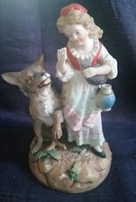 "CAPPUCCETTO ROSSO ED IL LUPO" GINORI? FABRIS? ANTICA STATUINA 