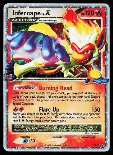 Carta pokemon promo infernape - promo,