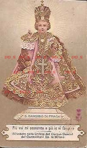 Santino holy card - card, pieus