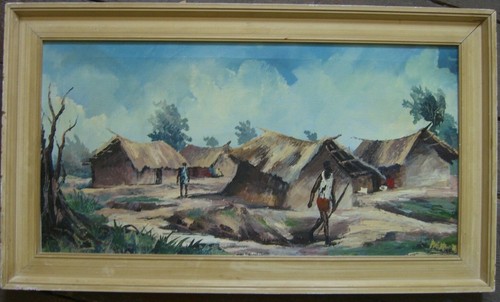 Contadino dipinto olio - dipinto,