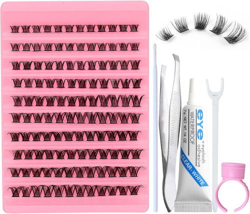 Ciglia finte ciuffetti kit - ciglia,