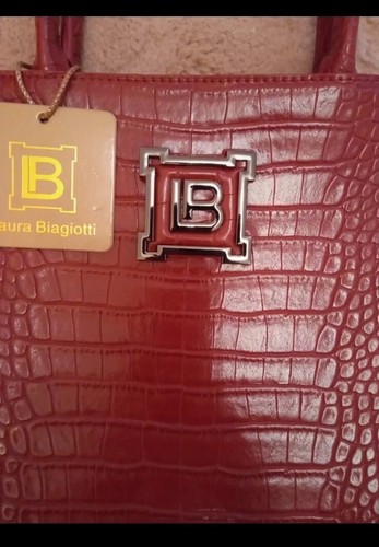 Borsa laura biagiotti bordeaux - borsa,