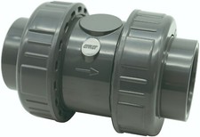 Valvola non ritorno PVC incollagg molla VNR femmina ritegno 20 25 32 40 50 63 mm