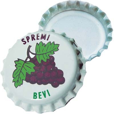 Tappo corona smaltato vino - tappo,
