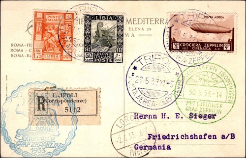1933 graf zeppelin tripoli - zeppelin,