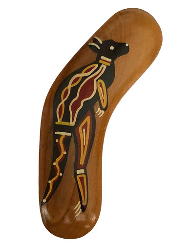Boomerang legno souvenir - in,