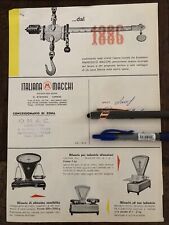 Pubblicità Bilancia Pesa Macchi Vintage