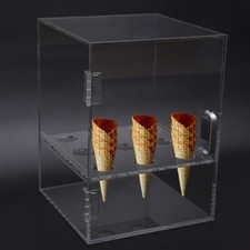 Vetrinetta cono gelato 9 fori trasparente cono gelato vetrina scatola US
