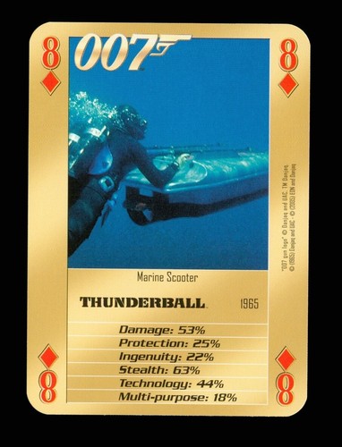 Playing card 007 bonds - 1,