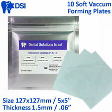 DSI Vassoi Sbiancanti Dentali Morbidi Sottovuoto Formanti Foglio Candeggina 10 Piastre 1,5mm/.06"
