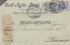 EBOLI: testatina Dell'Aglio Luigi .....negoziante tessuti    1925