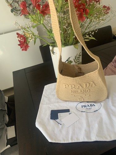 Borsa prada rafia iceberg - borsa,