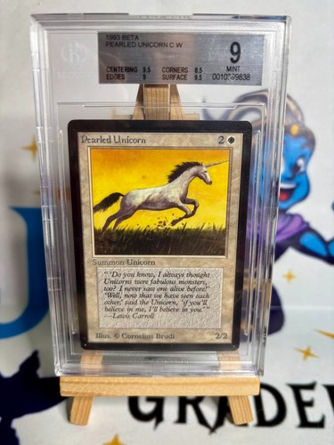 Mtg pearled unicorn beta bgs - unicorn,