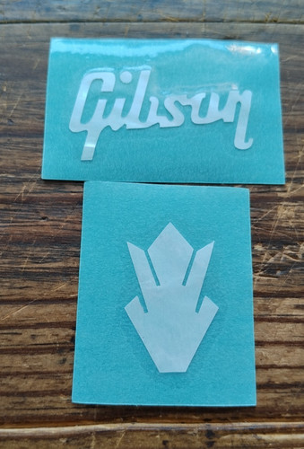 Adesivo gibson pearl headstock - adesivo,