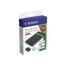 HARD DISK ESTERNO VERBATIM 500GB USB 3.2 53111 5400 RPM CERTIFICATO