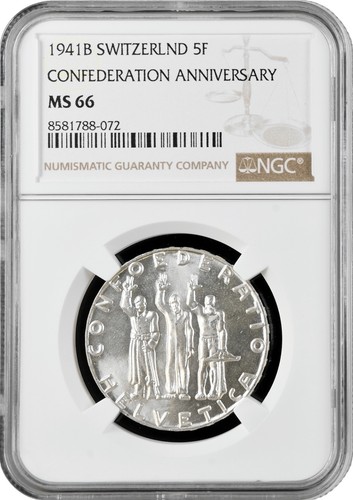 Svizzera franchi 1941 ngc - svizzera,