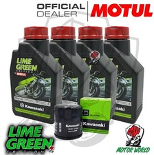 KIT TAGLIANDO 4 LT OLIO MOTUL LIME GREEN 10W40 KAWASAKI W 800 2011 2012 2013