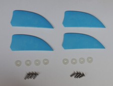 4 pezzi di pinne da 2 pollici